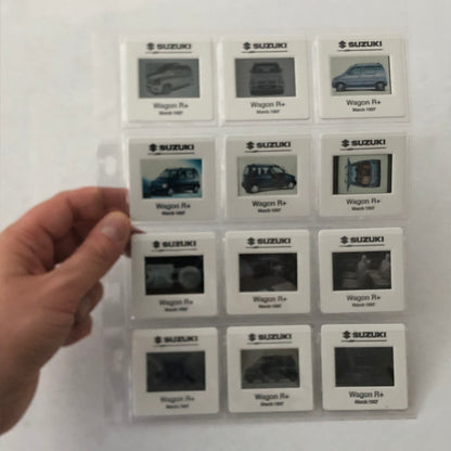 1997 Suzuki Wagon R Press Kit German Brochure Diskette 35mm Slides Photos