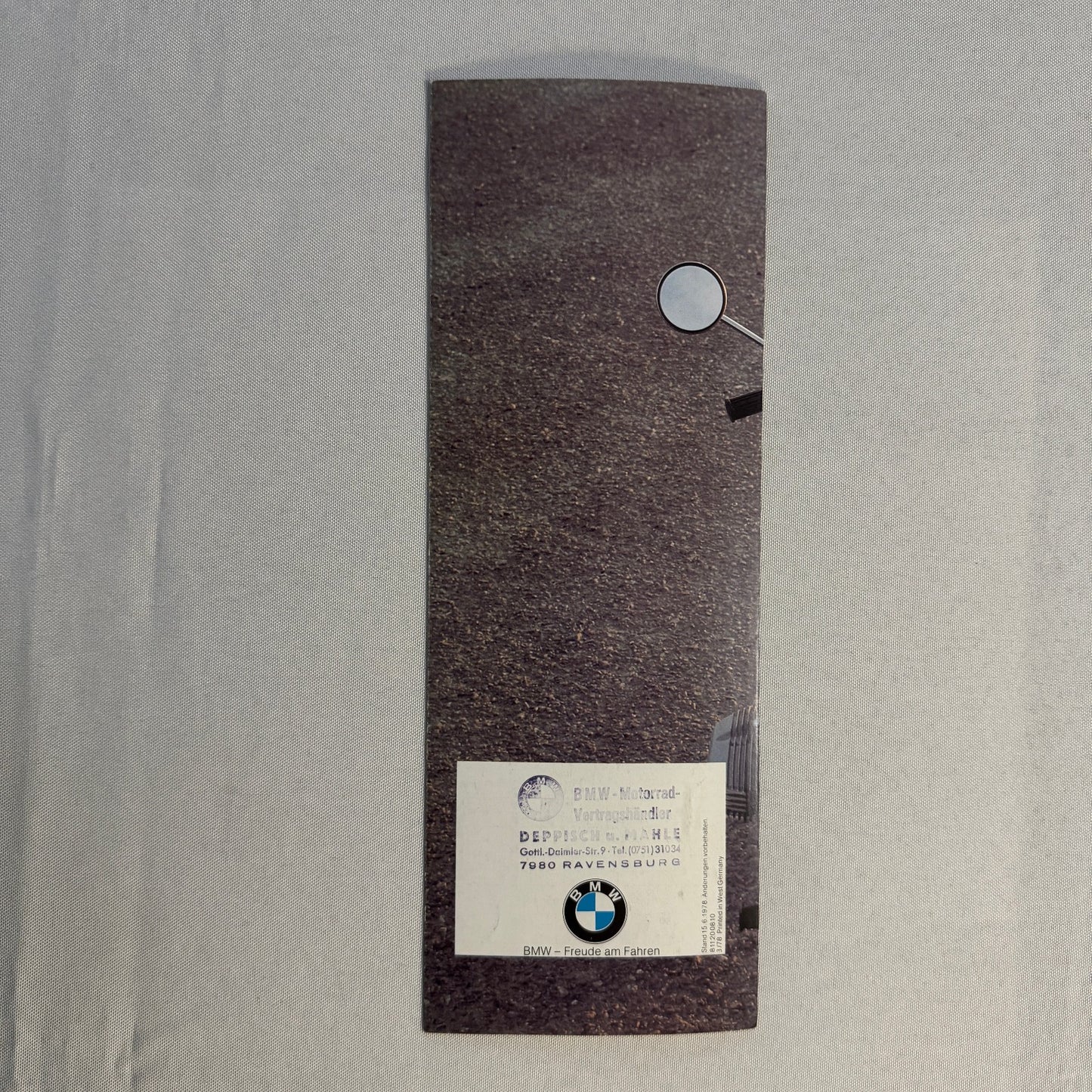 1978 BMW Motorcycle Price and Options Brochure Catalog R65 R100 R80 R45 GERMAN