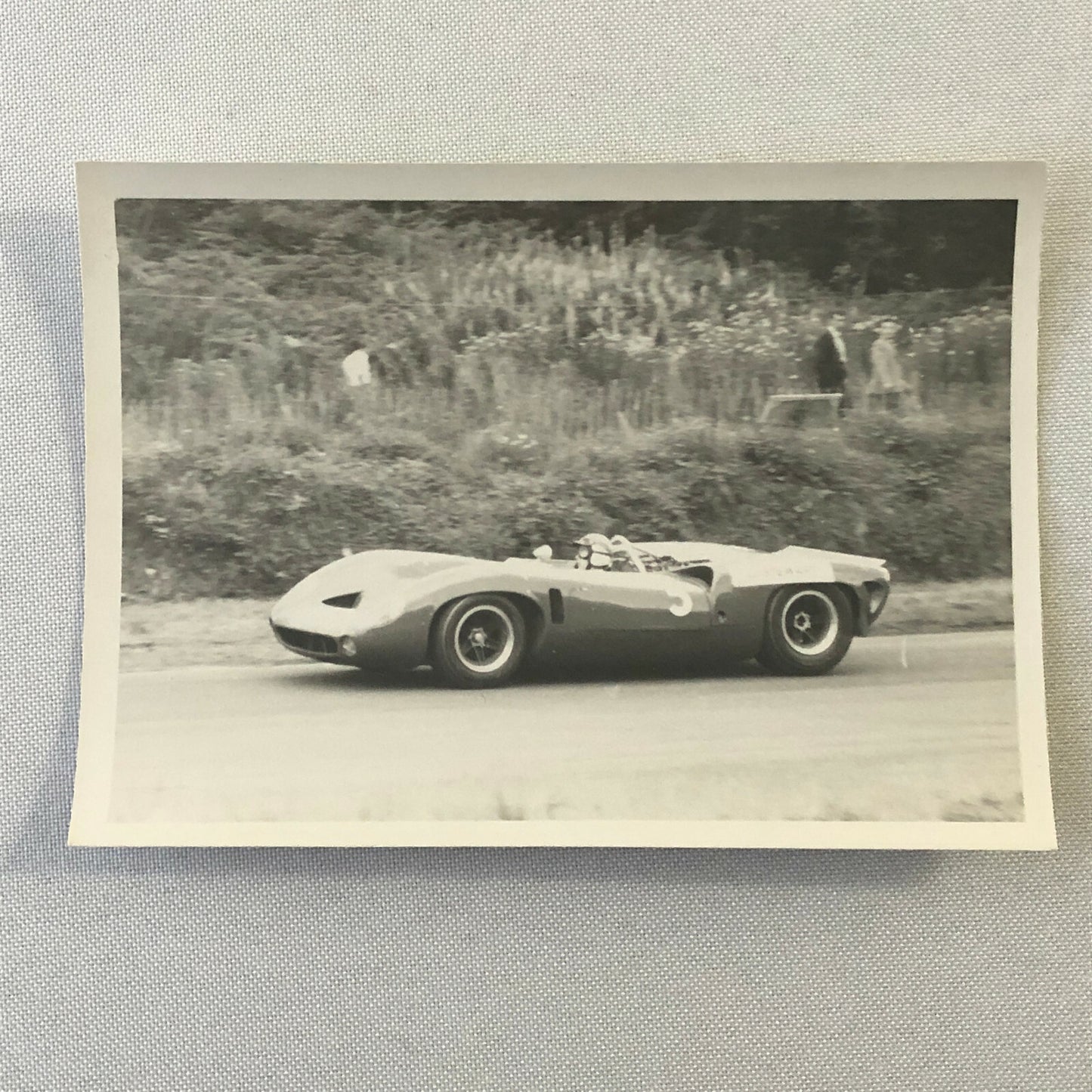 Vintage Racing Photo Photograph Print - Lola 70 Chevrolet Car J Stewart 