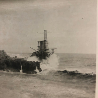 Antique Glass Plate Lantern Slide USS Memphis Navy Ship Boat 1916 Tennessee