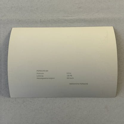 Porsche 924 Car Factory Press Photo Photograph Vintage