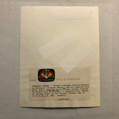 Vintage NBC Television TV Show Press Photo Photograph Count Your Blessings 1964
