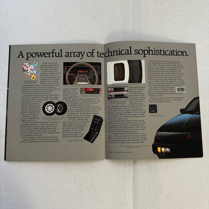1985 Mitsubishi Starion Sports Car Sales Brochure Catalog Advertising