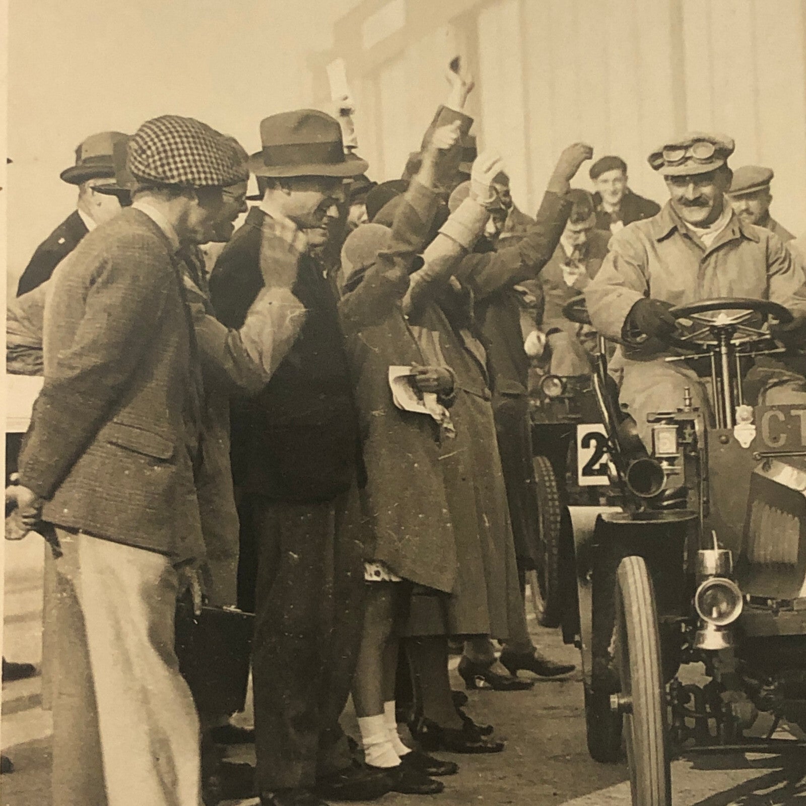 1931 Veteran Car Rally Press Photo Photograph Print Croydon Aerodome UK 