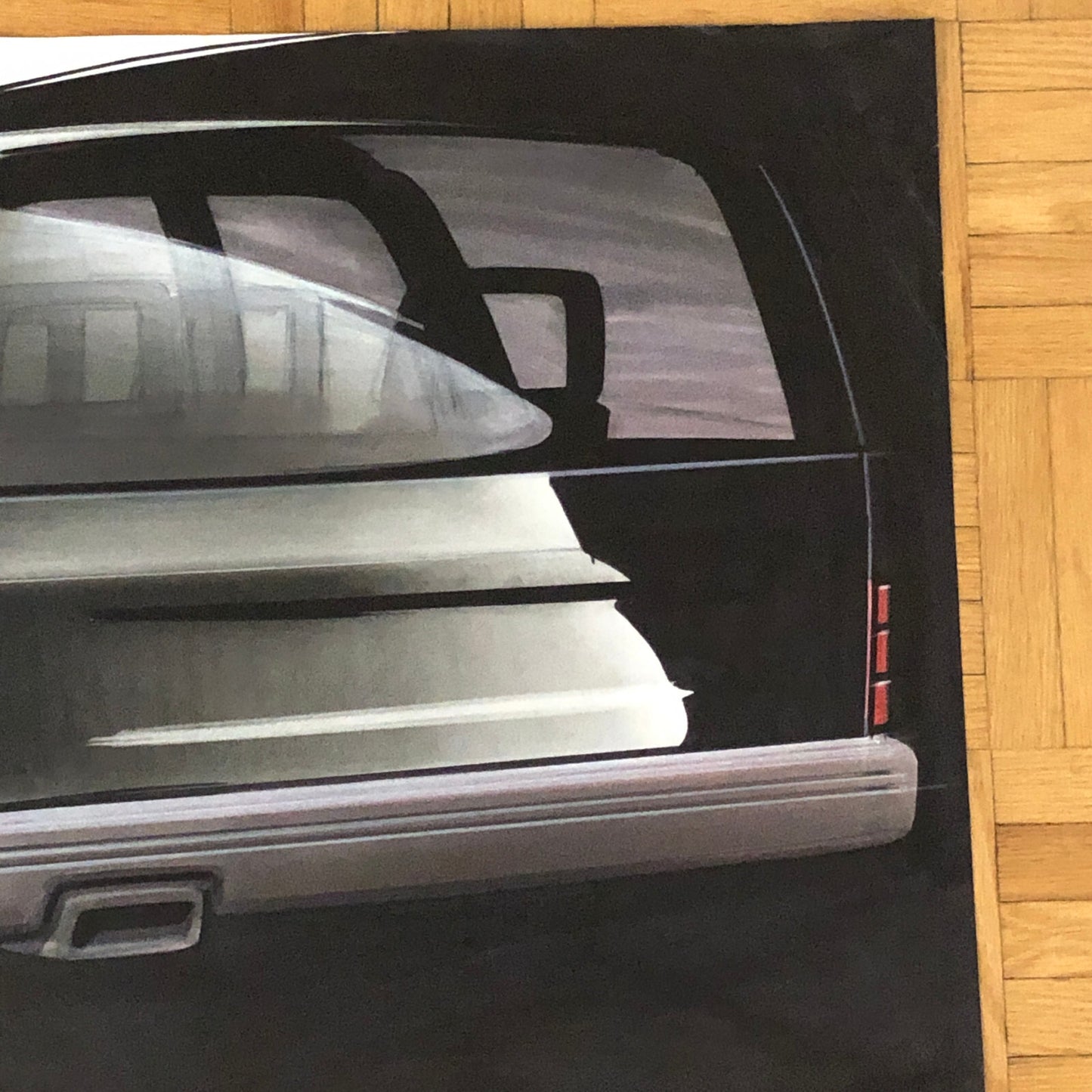 Car Styling Concept Illustration Art Drawing Sketch Vintage Signed YOUNG