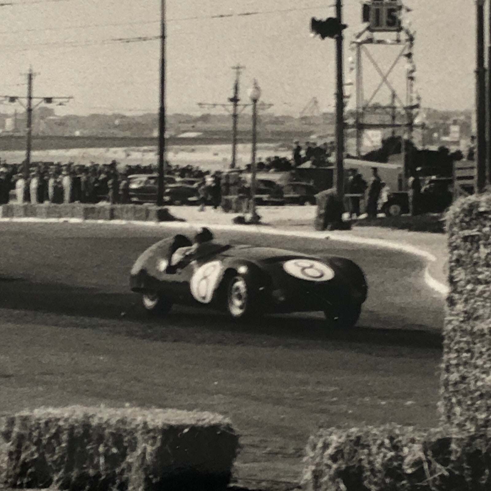 Vintage Racing Car Press Photo Photograph Print Candido Ruiz