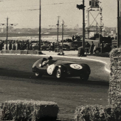 Vintage Racing Car Press Photo Photograph Print Candido Ruiz