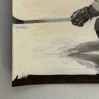 Hockey Player Photo Photograph Vintage Mockup Unidentified Detroit Red WIngs