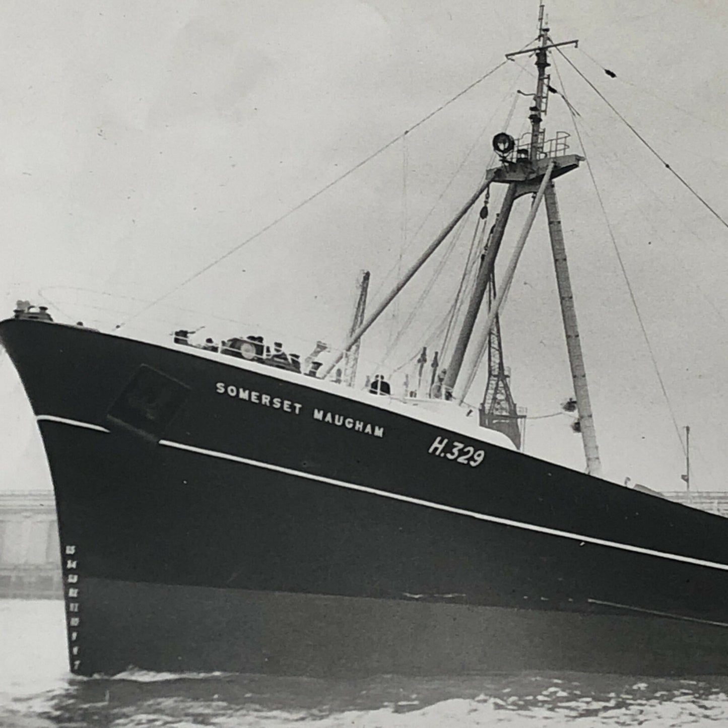 Vintage Somerset Maugham Ship Boat Photo Photograph Lot of 2