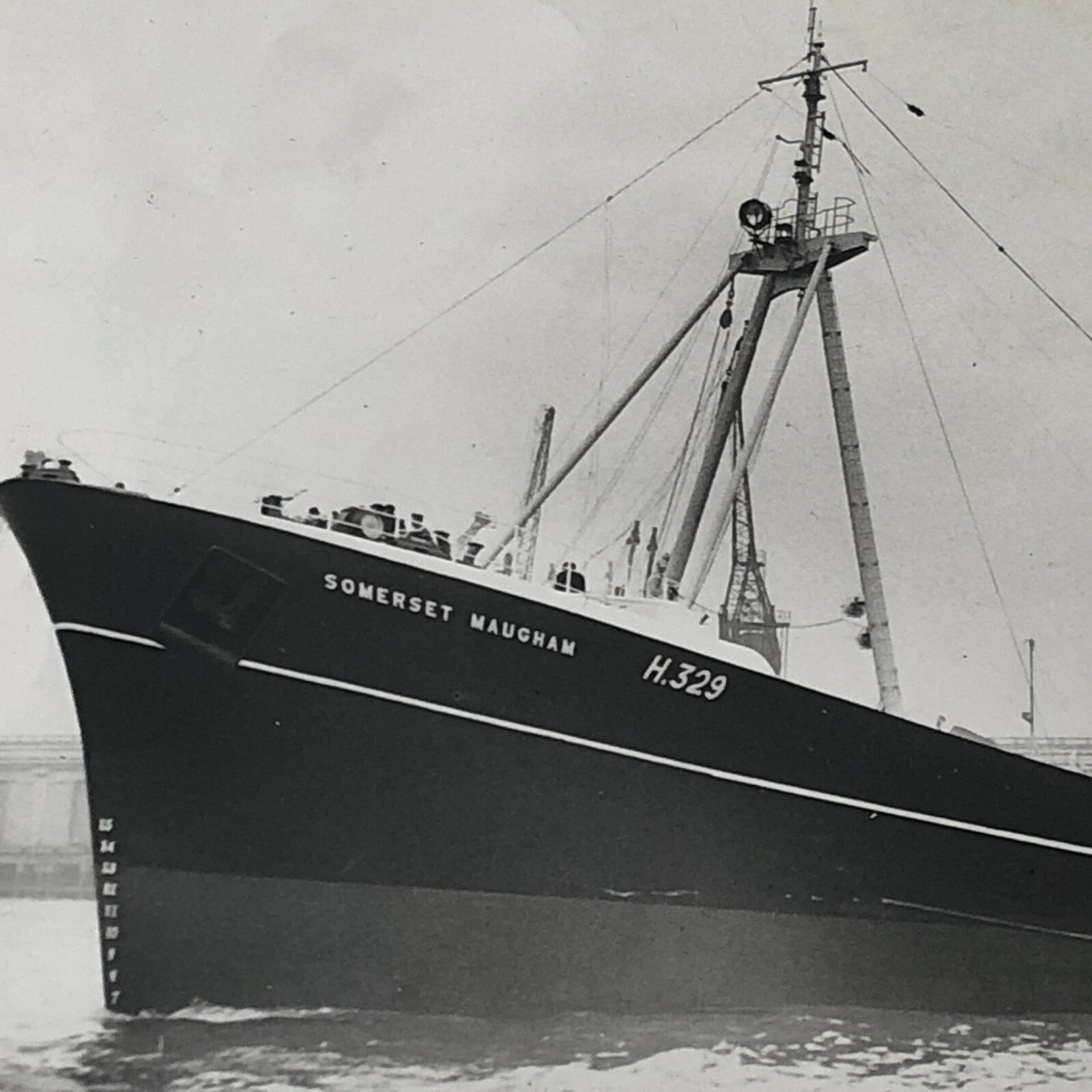 Vintage Somerset Maugham Ship Boat Photo Photograph Lot of 2