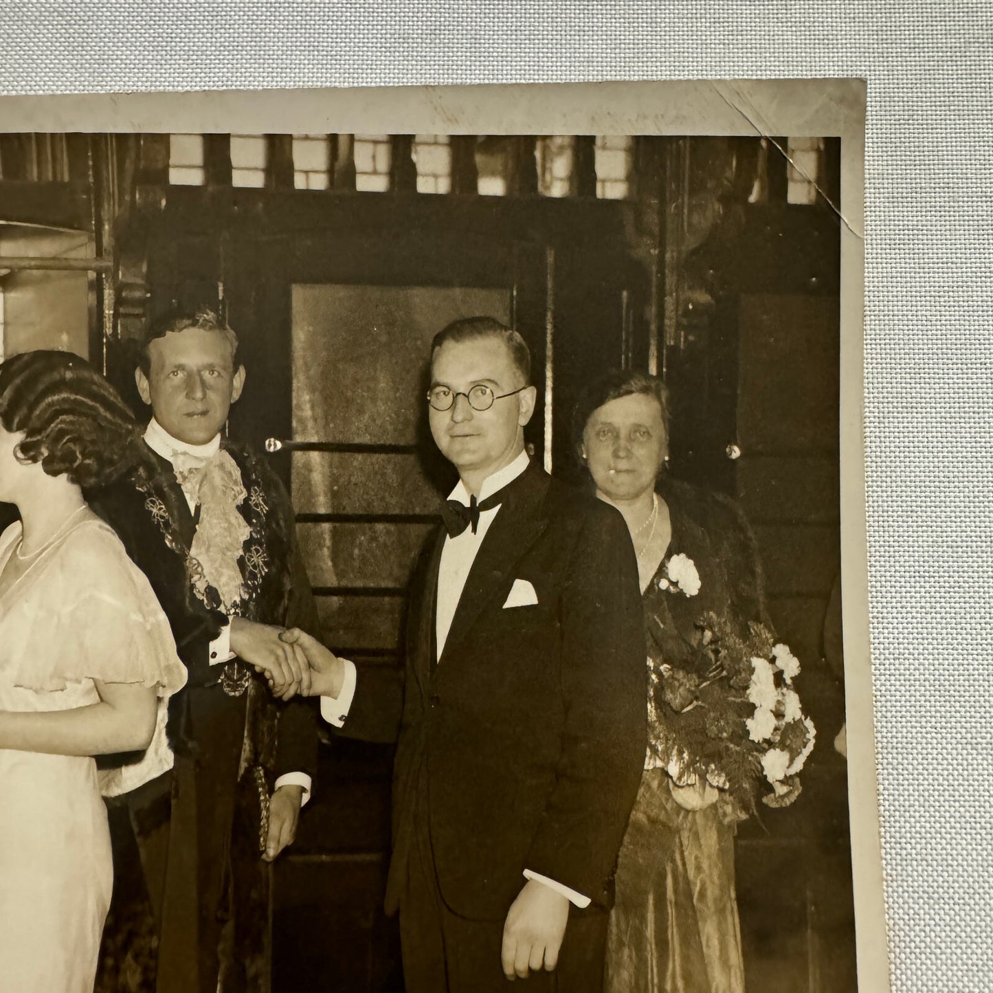 1933 Press Photo Photograph Mock Lord Mayors Banquet London News LNA