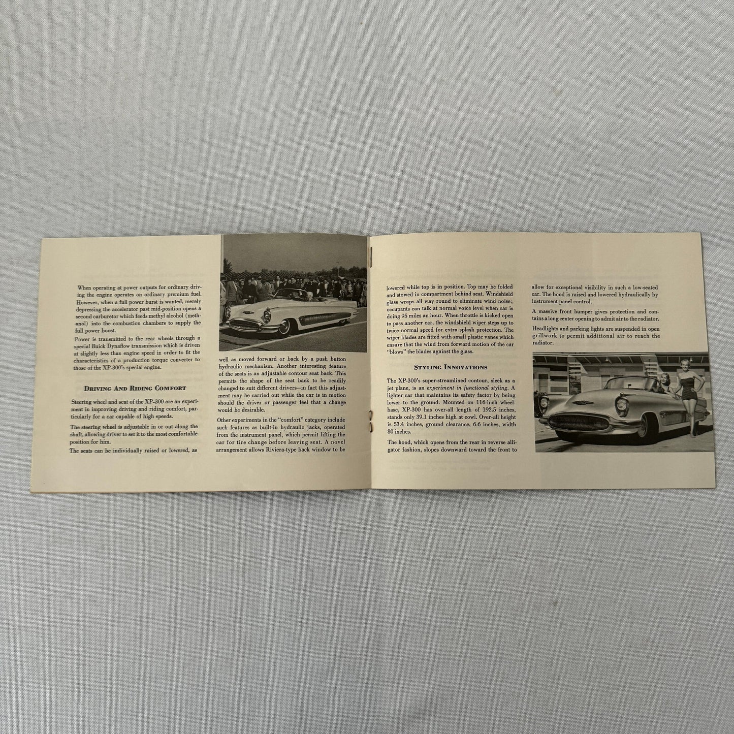 Buick XP-300 Concept Car Prototype Sales Brochure Catalog Advertising