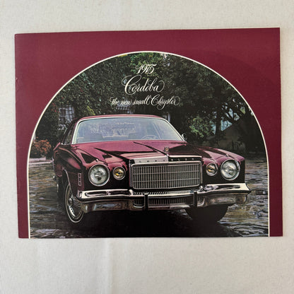1975 Chrysler Cordoba Car Sales Brochure Catalog Advertising