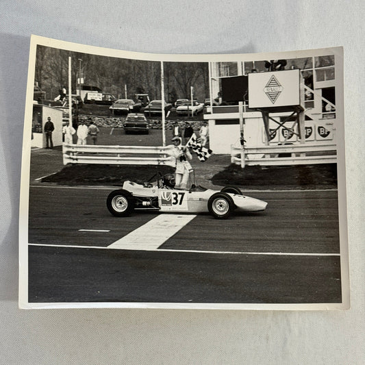 Vintage Car Racing Photo Photograph Print