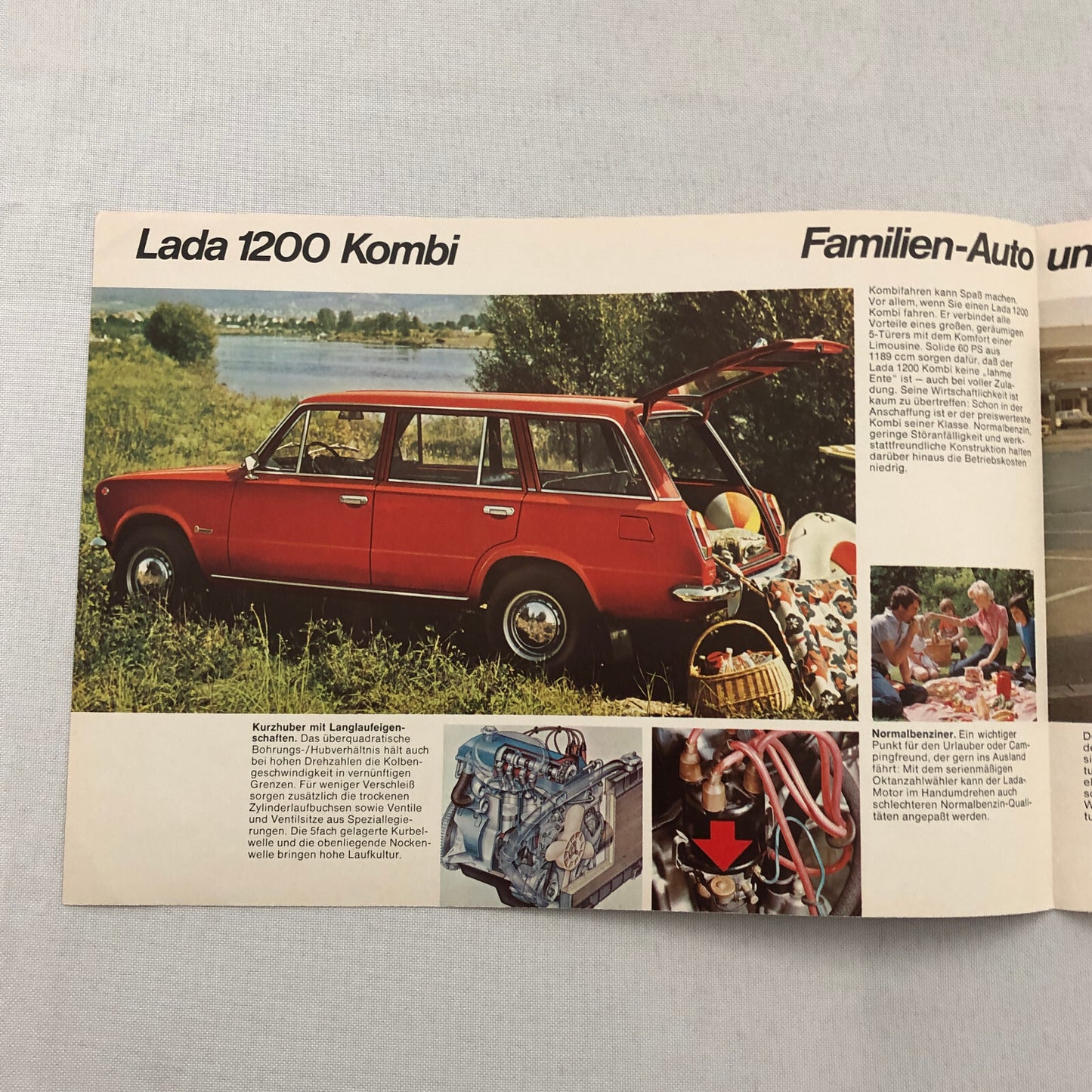 Lada 1200 Kombi Station Wagon Car Sales Brochure Catalog GERMAN Text