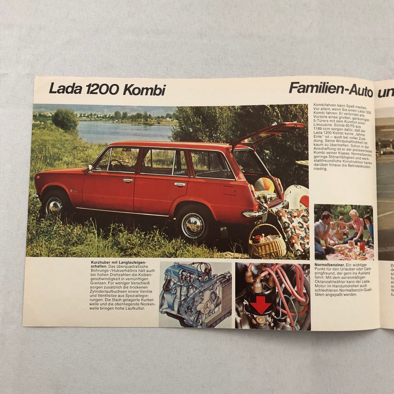 Lada 1200 Kombi Station Wagon Car Sales Brochure Catalog GERMAN Text