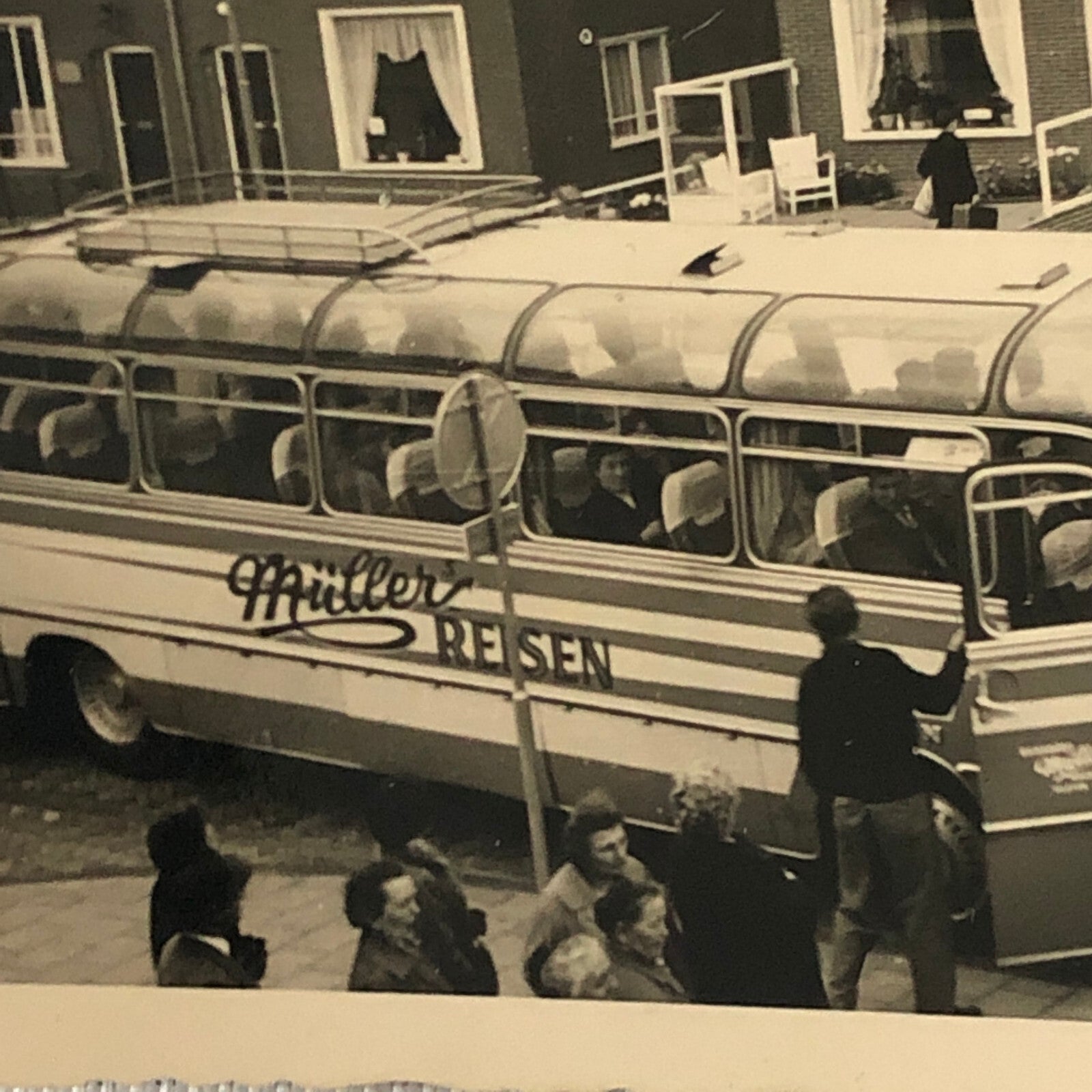 Vintage Bus Photo Photograph Print Germany 