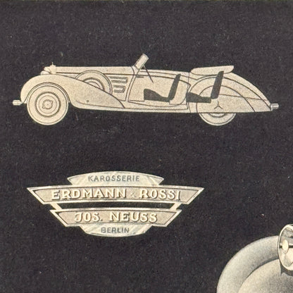 Erdmann & Rossi Coachbuilder Carrosserie Mercedes Benz Design Print