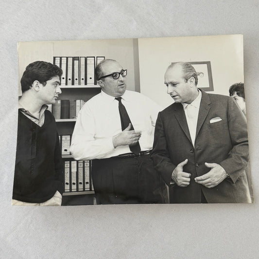 Juan Manuel Fangio Racing Driver Press Photo Photograph Print Vintage Italian