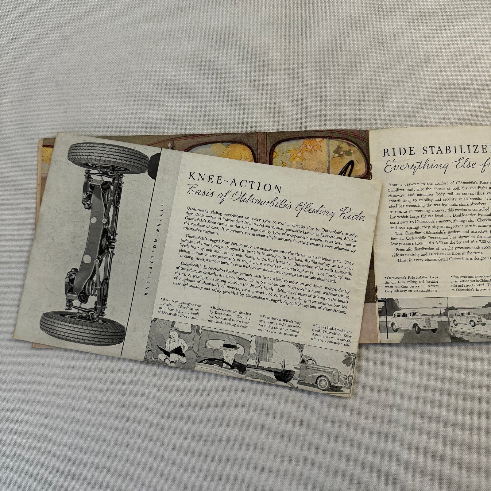 1936 Oldsmobile Six and Eight Sales Brochure Catalog Coupe Sedan Convertible