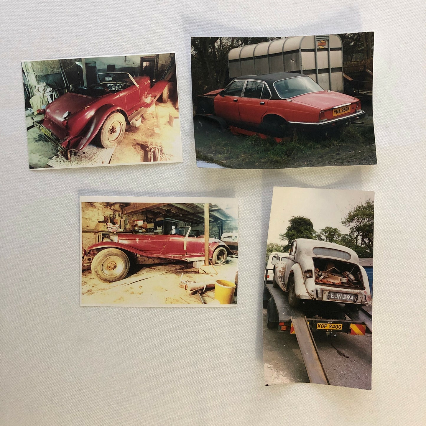 Jaguar Car Barn Find Junk Yard Parts Photo Photograph Print Lot of 22 E-Type + 
