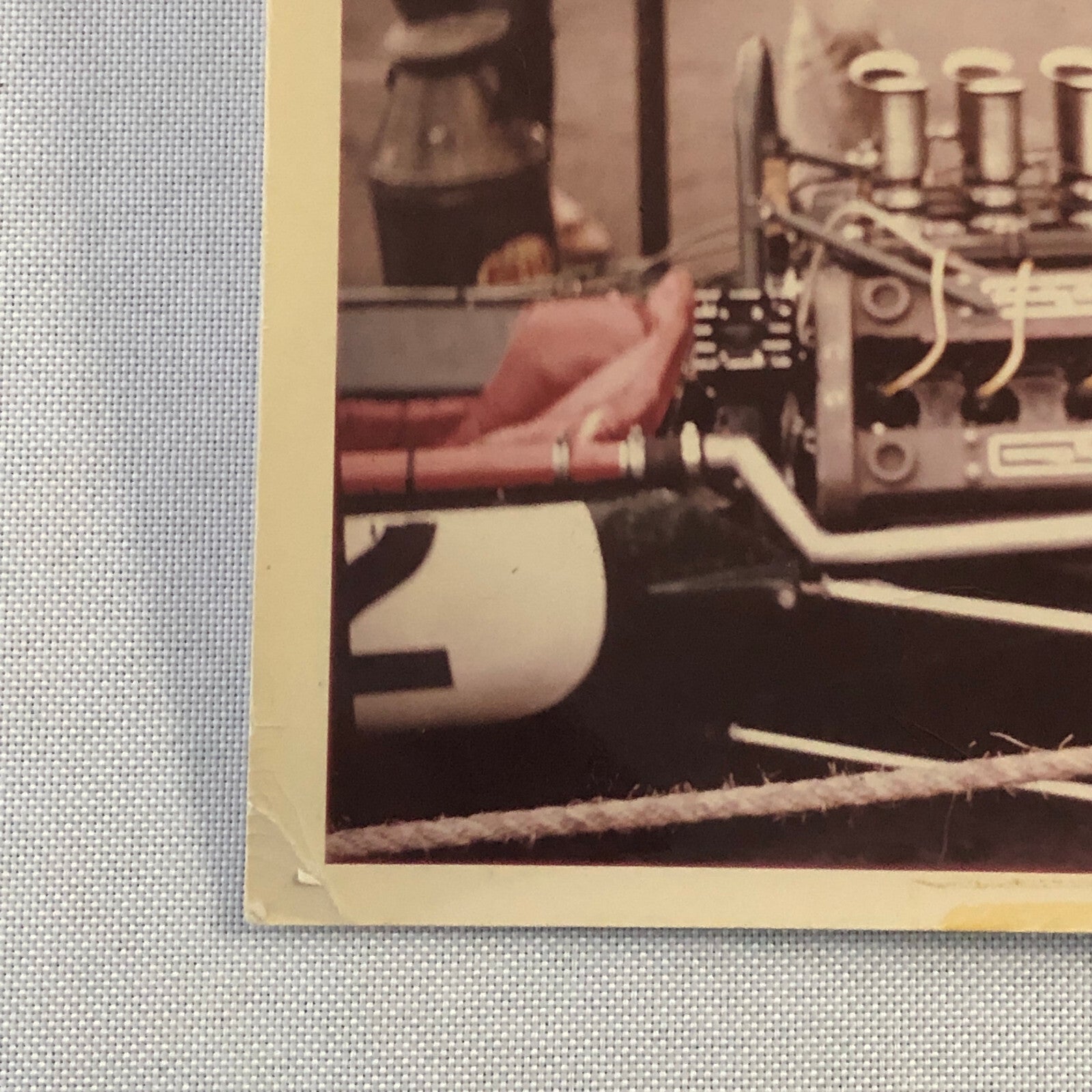Racing Car Vintage Photo Photograph Print Lotus Climax Car Engine ?