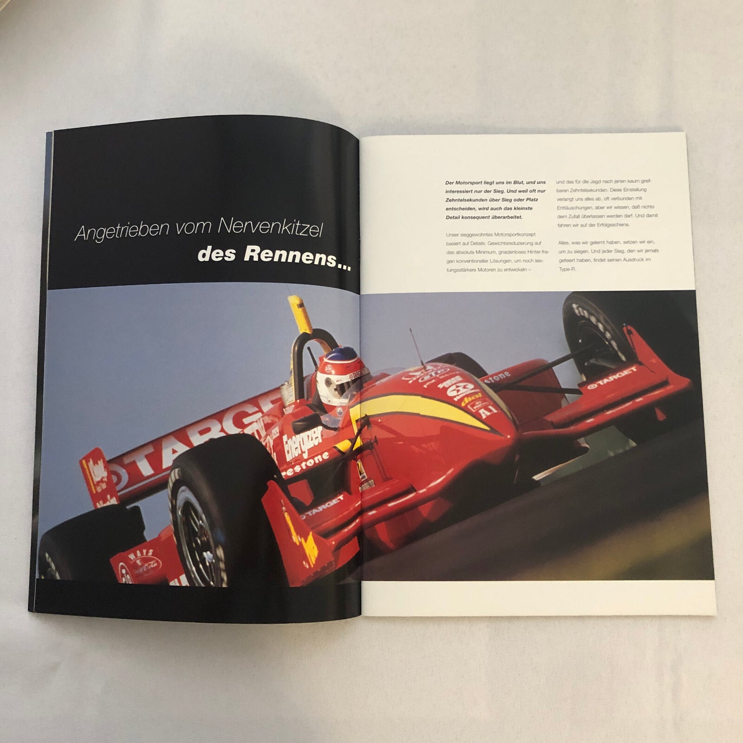 Honda Integra Type R Car Sales Brochure GERMAN Text European Market