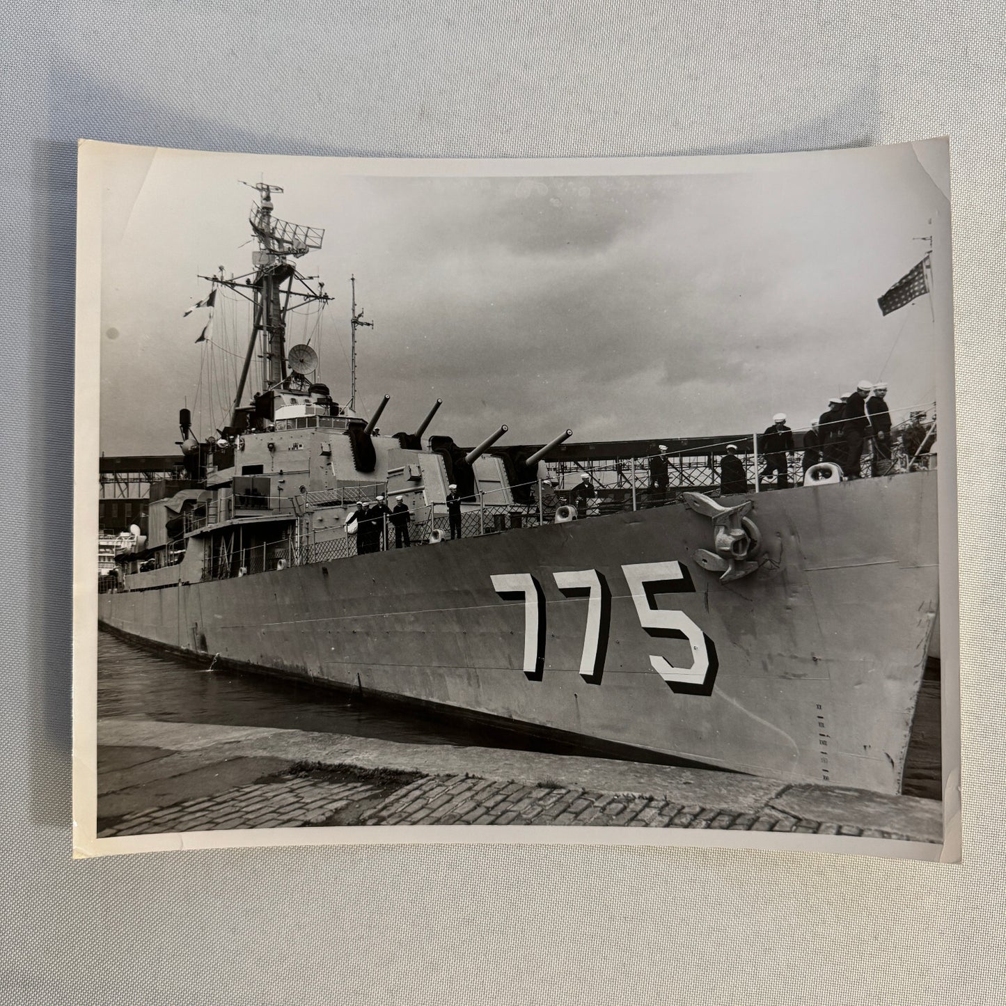 Vintage Military Ship Photo Photograph Print Boat Canada 1958