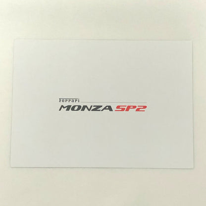 Ferrari Monza SP2 Advertising Card Postcard Brochure 