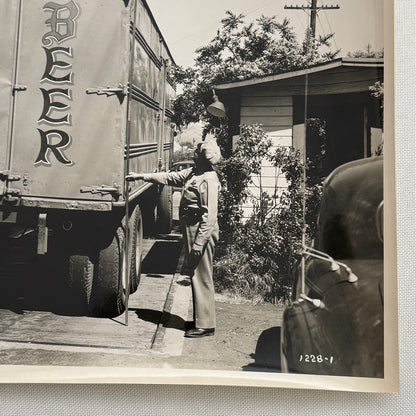 Acme Beer Delivery Truck Vintage Photo Photograph 1947 Print
