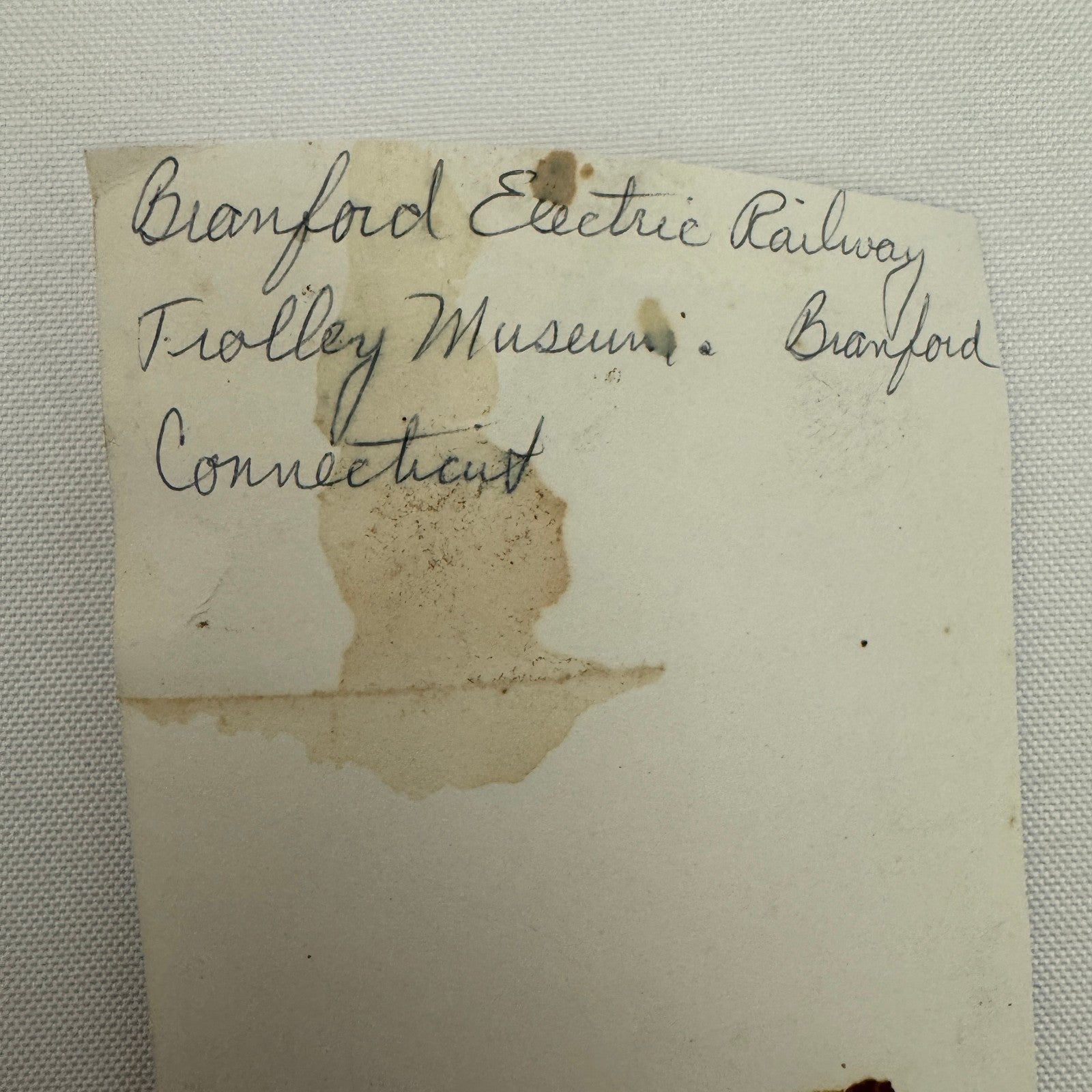 Vintage Train Trolley Photo Branford Electric Railway Trolley Museum Connecticut