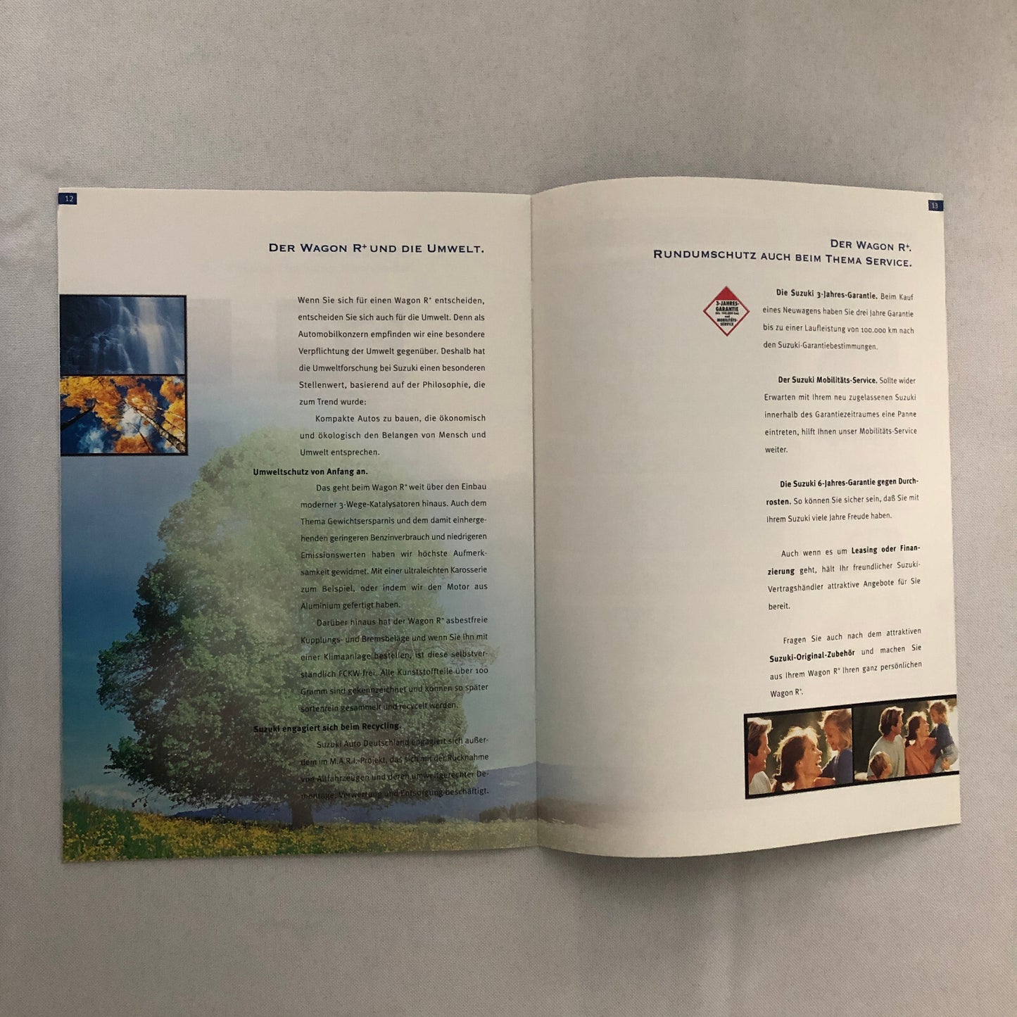 Suzuki Wagon R Car Sales Brochure Catalog GERMAN TEXT European Market