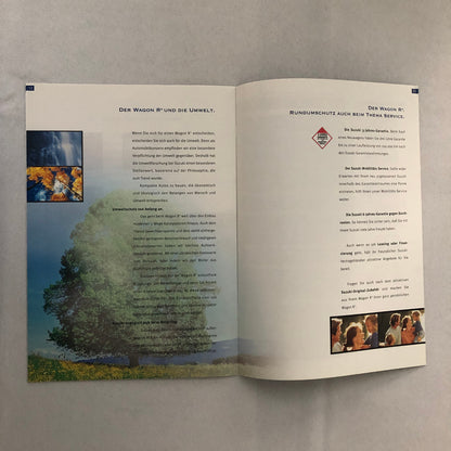 Suzuki Wagon R Car Sales Brochure Catalog GERMAN TEXT European Market