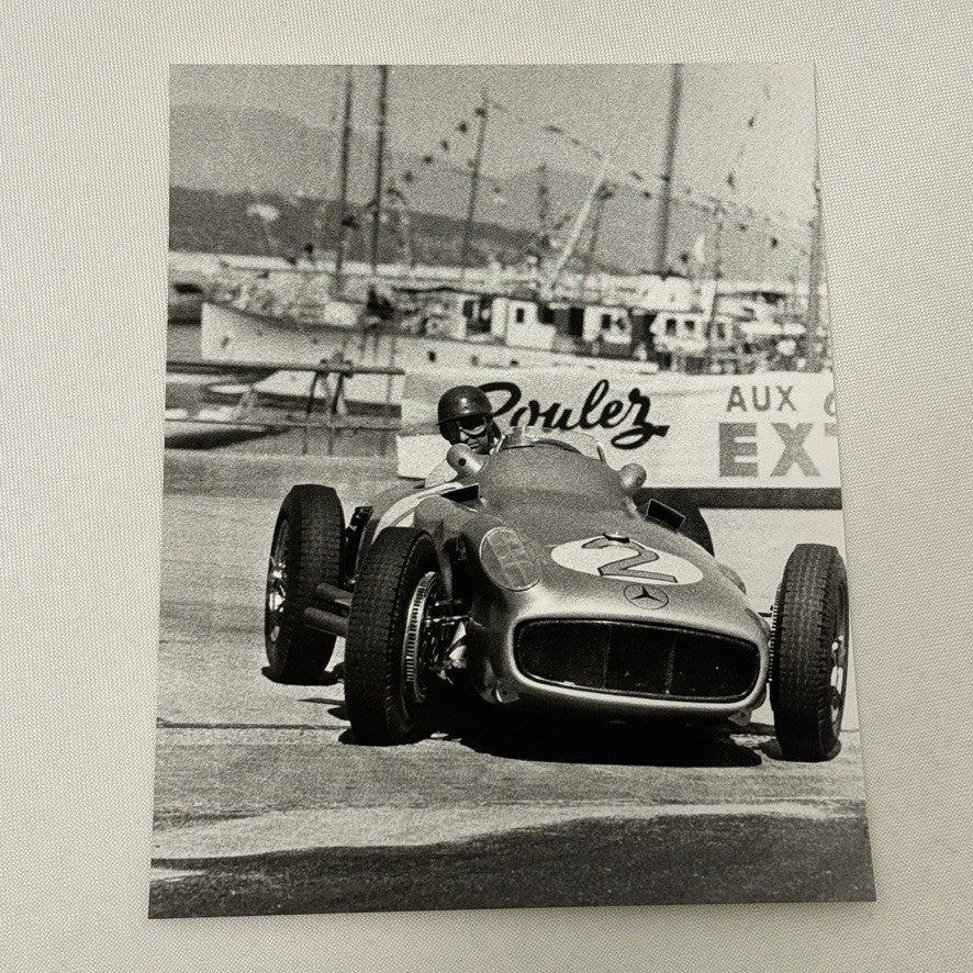 Juan Manuel Fangio Mercedes W196 Racing Car Photo Photograph Modern Print