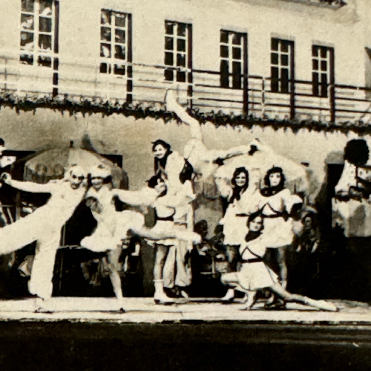 Vintage Circus Performer Postcard Post Card The Jewels Ice Skating Girls Skate