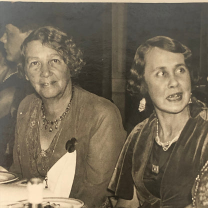 Vintage Press Photo Photograph Suffragette Anniversary Dinner London 1933