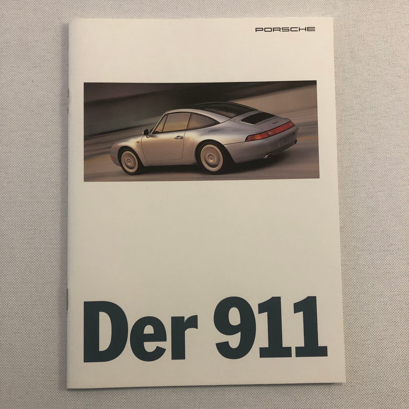 Porsche 911 Sales Brochure Catalog GERMAN TEXT Coupe Cabriolet Targa 4 4S Turbo