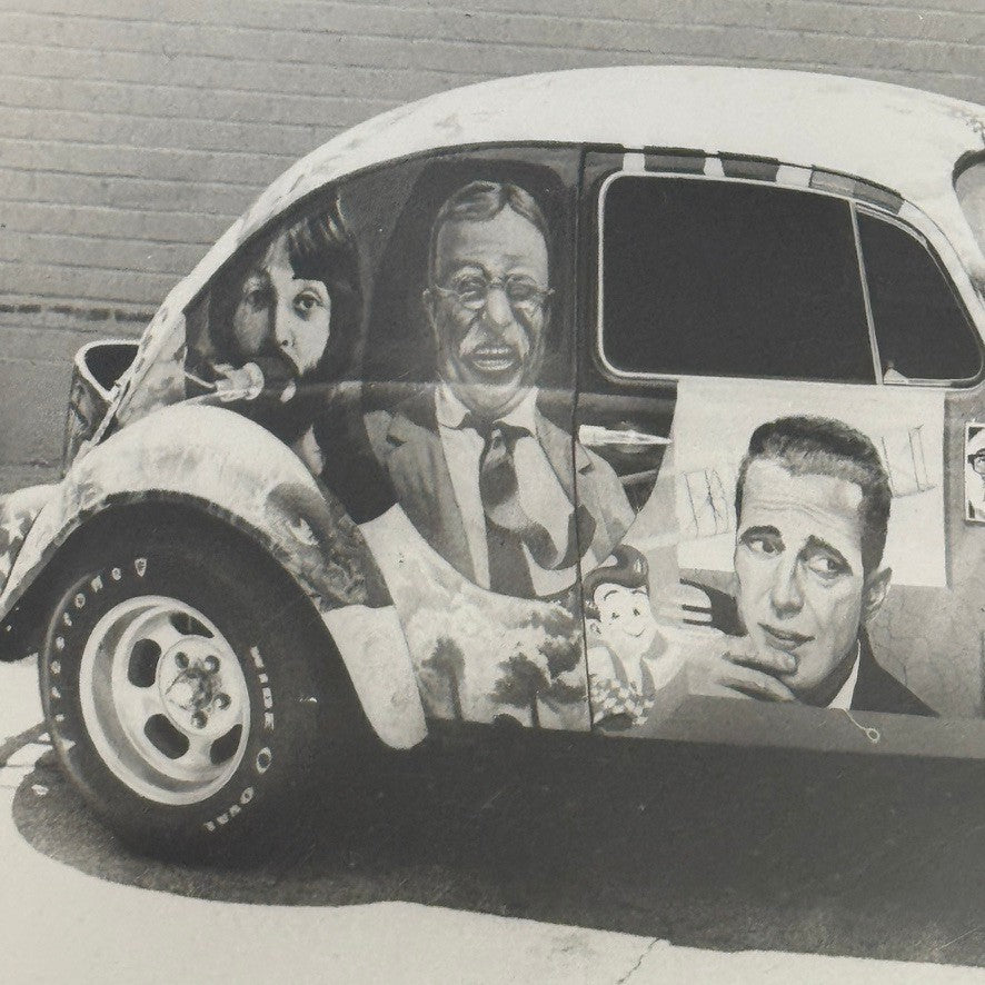 Vintage Volkswagen Beetle Art Car Press Photo Photograph Bash Horn Eric Clapton