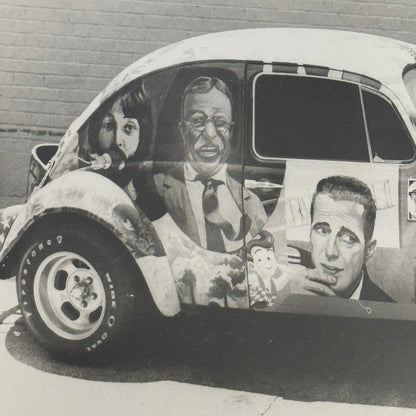 Vintage Volkswagen Beetle Art Car Press Photo Photograph Bash Horn Eric Clapton