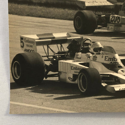 Vintage 1974 Italian Grand Prix Racing Photo Photograph Lola T330 T332 