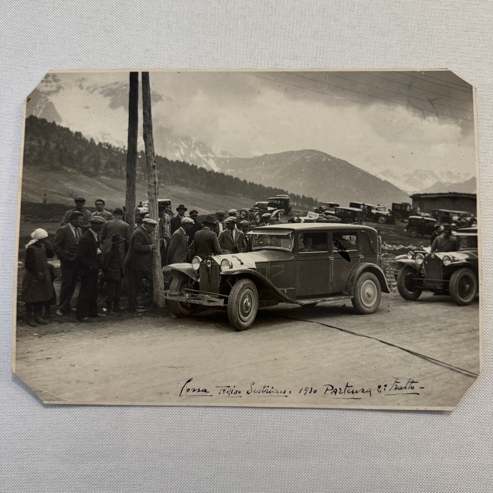 Vintage Car Automobile Photo Photograph Print Italian Italy