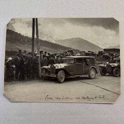 Vintage Car Automobile Photo Photograph Print Italian Italy