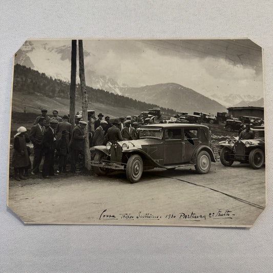 Vintage Car Automobile Photo Photograph Print Italian Italy