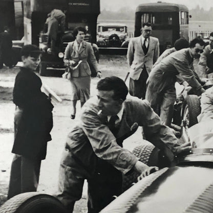 Racing Photo Photograph BRM V16 Mark II Car Silverstone 1950 Race