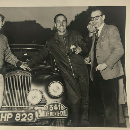 Vintage 1952 Monte Carlo Rally Photo Photograph Stirling Moss Sunbeam Talbot 90