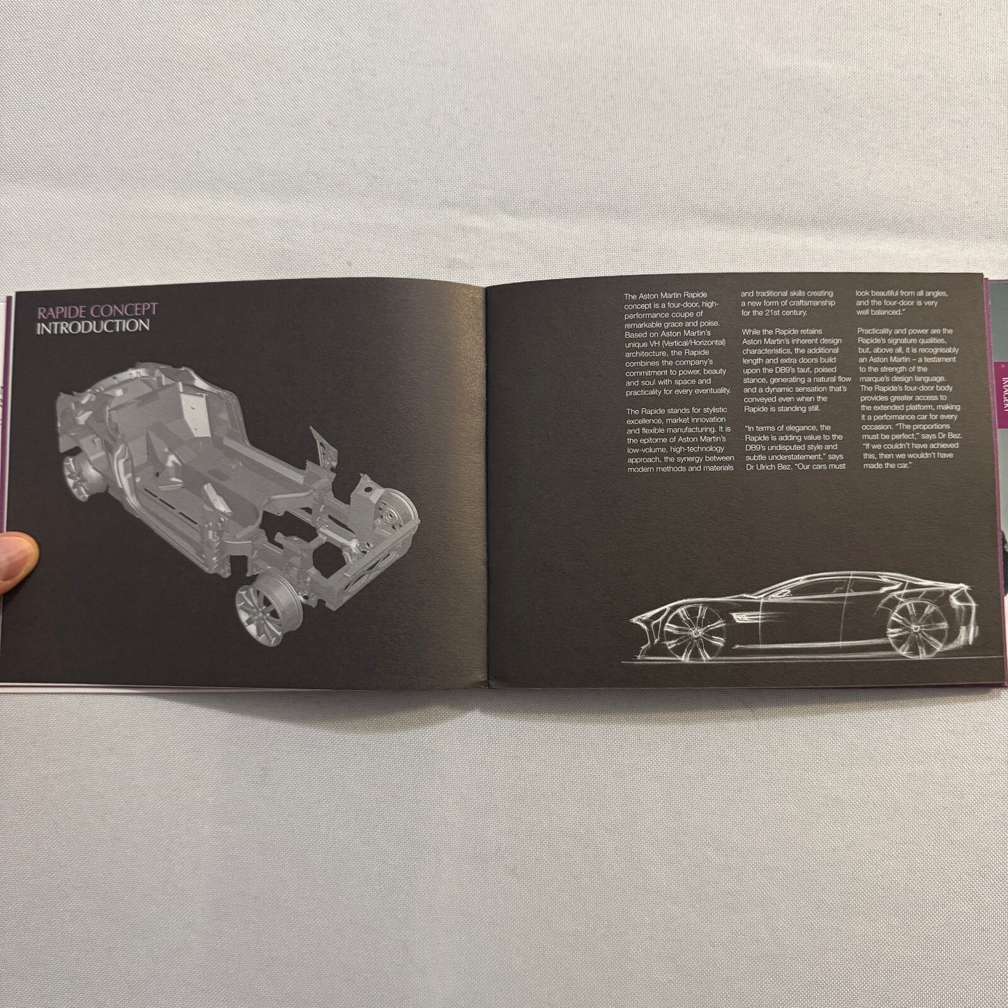 Aston Martin Rapide Car Press Kit Brochure with Photo CD DB9 DBR9 V8 Vantage