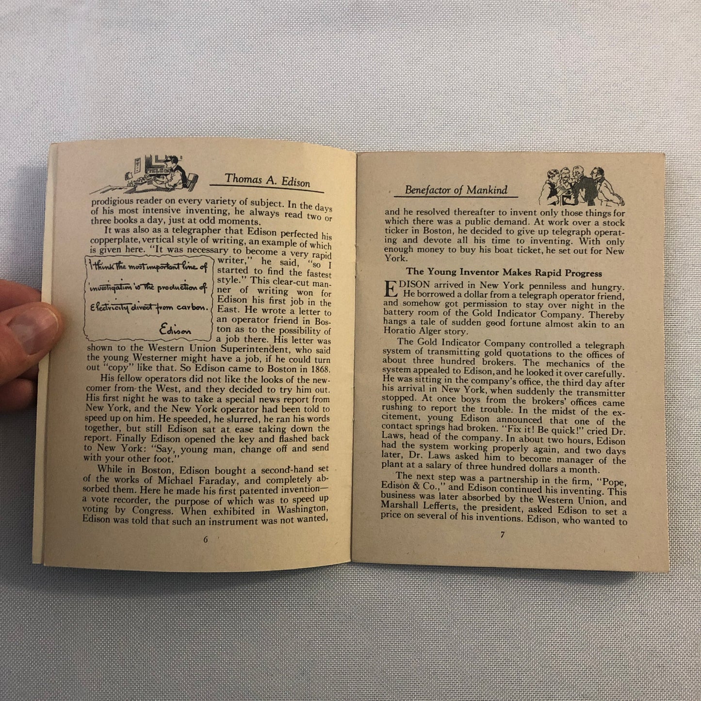 1932 John Hancock Life Insurance Company of Boston Thomas Edison Book