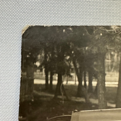 Vintage Postcard Real Photo Postcard RPPC Post Card Man in Early Automobile Car