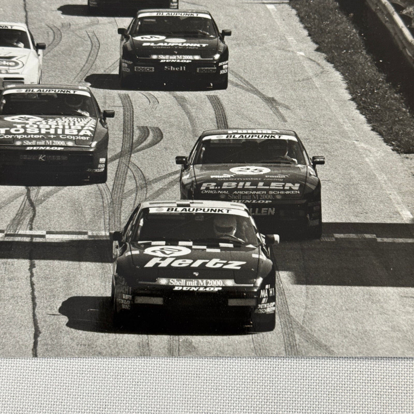 Porsche 944 Turbo Cup Racing Factory Press Photo Photograph Vintage German 1987