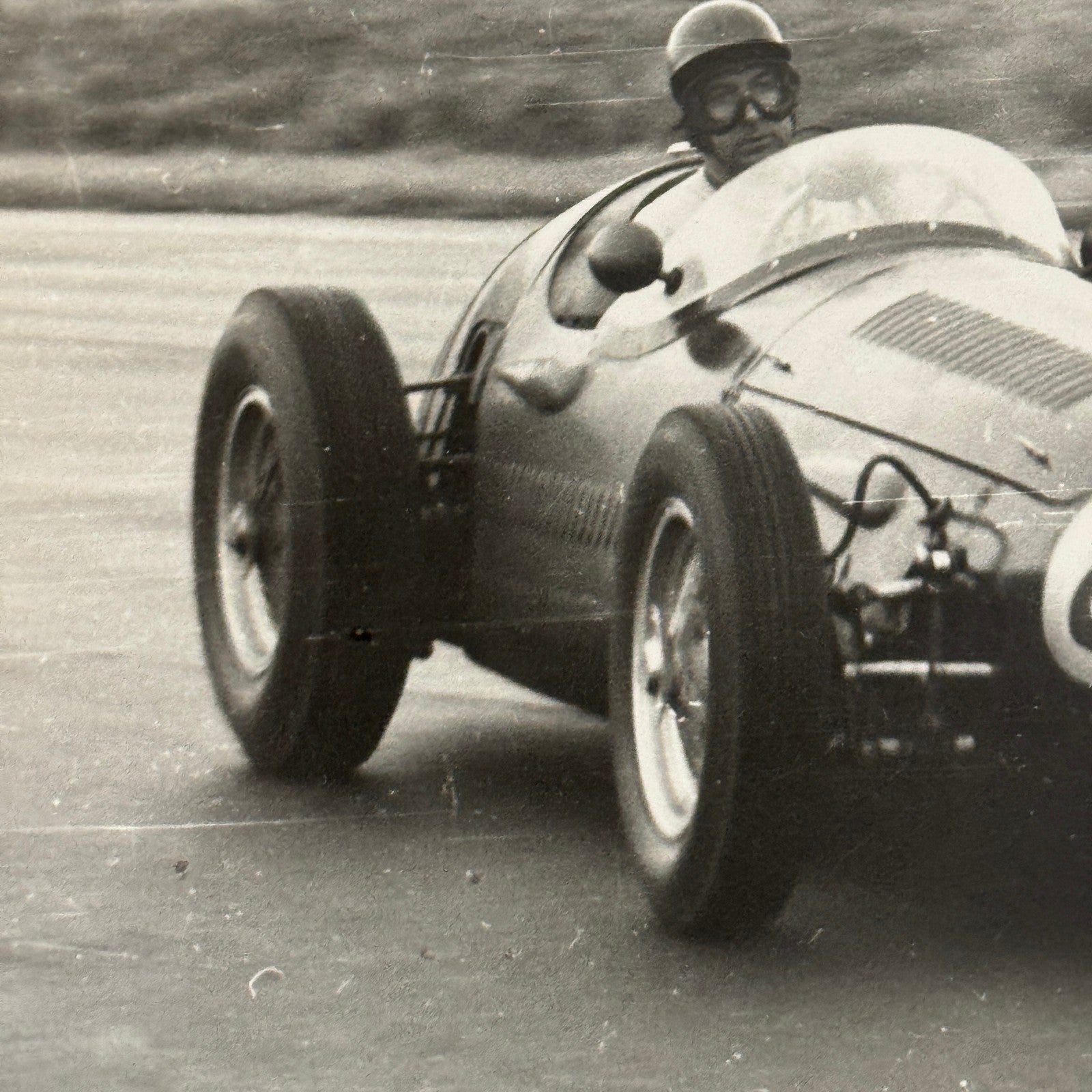 Vintage Racing Photo Photograph 1954 British Grand Prix Maserati 250F Wharton